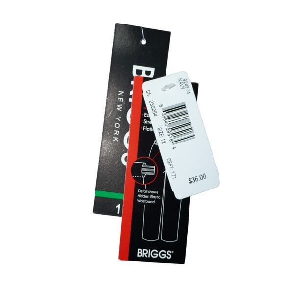 Briggs New York Women’s Navy Trousers – Size 12 (NWT) - Picture 2 of 5